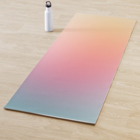 Yellow Green Red Pink Blue Purple Template Yoga Mat