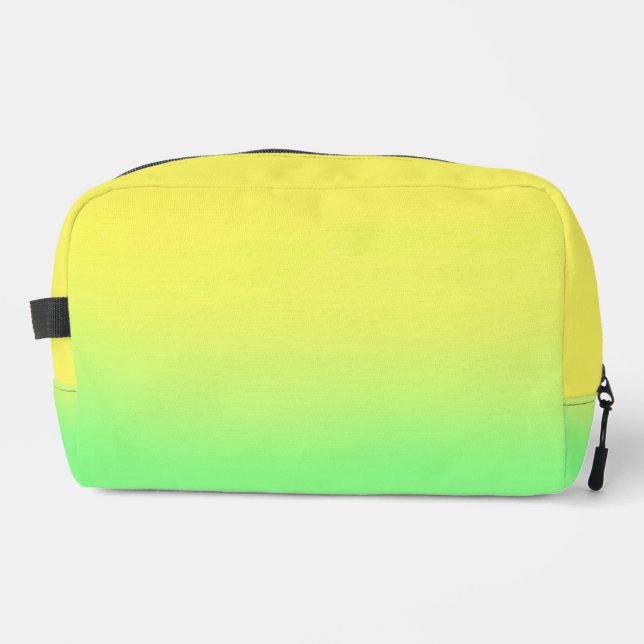 Yellow Green  sunset ombre  Dopp Kit (Front)