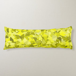 Yellow Green Triangle Pattern Body Pillow
