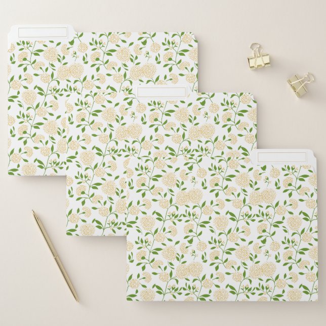 Yellow Greenery Dandelion Wildflower Garden File Folder (Set)