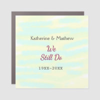 Yellow greenpastel Vow renewal anniversary waterco