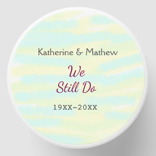 Yellow greenpastel Vow renewal anniversary waterco Mini Candle Favors