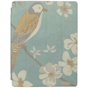 Yellow, Grey and Beige Bird Perched on a Branch iPad Smart Cover