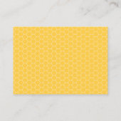 Yellow & Grey Bumble Bee Book Request Cards (Back)