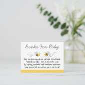 Yellow & Grey Bumble Bee Book Request Cards (Standing Front)