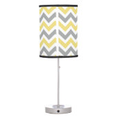 Yellow & Grey Chevron Lamp (Back)