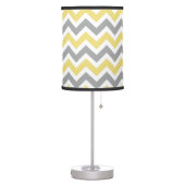 Yellow & Grey Chevron Lamp (Left)