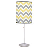 Yellow & Grey Chevron Lamp (Front)