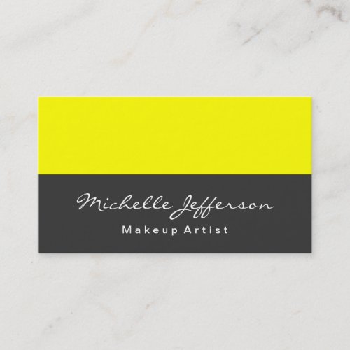 Yellow Grey Professional Trendy Business Card