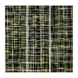Yellow Grid Lines Art Pattern