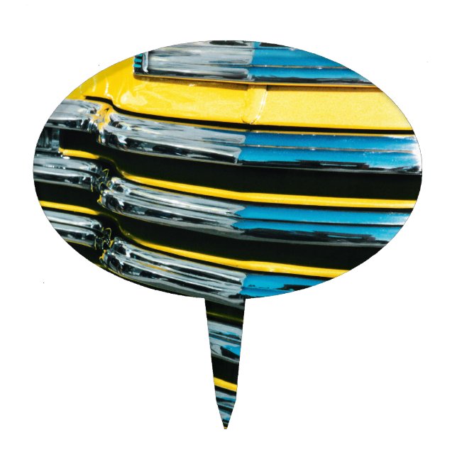 Yellow Grill Cake Topper (Front)
