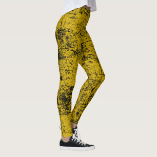 Yellow Grunge Leggings
