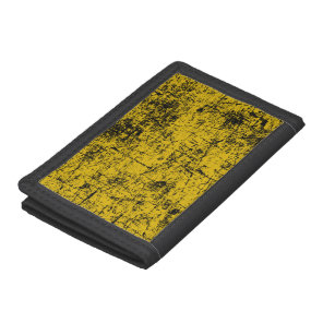 Yellow Grunge Tri-fold Wallet