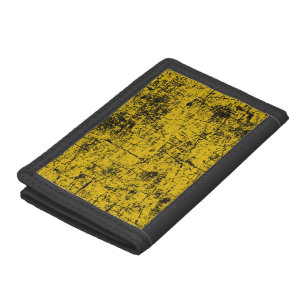 Yellow Grunge Trifold Wallet