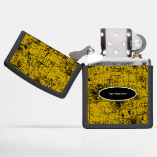 Yellow Grunge Zippo Lighter