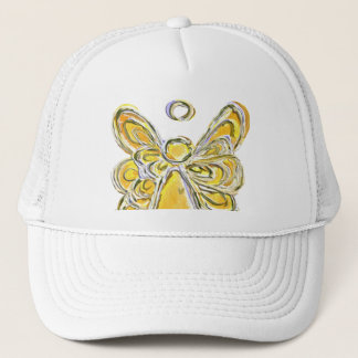 Yellow Guardian Angel Custom Art Cap or Hat