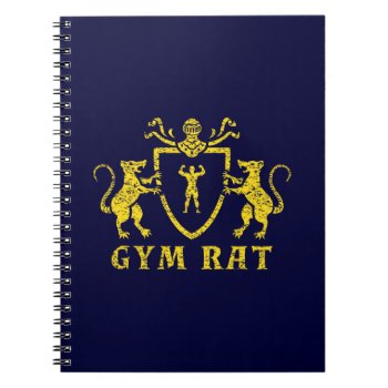Yellow Gym Rat Notebook by LVMENES at Zazzle