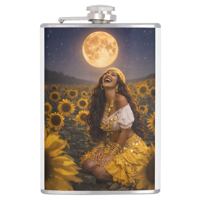 yellow gypsy  flask (Front)