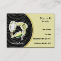 yellow Hair Salon businesscards Appointment Card