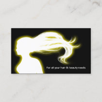 yellow Hair Salon businesscards Business Card