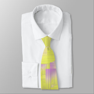 Yellow Halls Abstract Patel Design Necktie