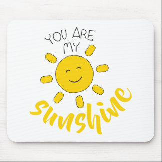 Yellow Hand Drawn Sun Hello Sunshine Image Sun Art Mouse Pad