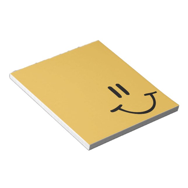 Yellow Happy Face Notepad (Angled)