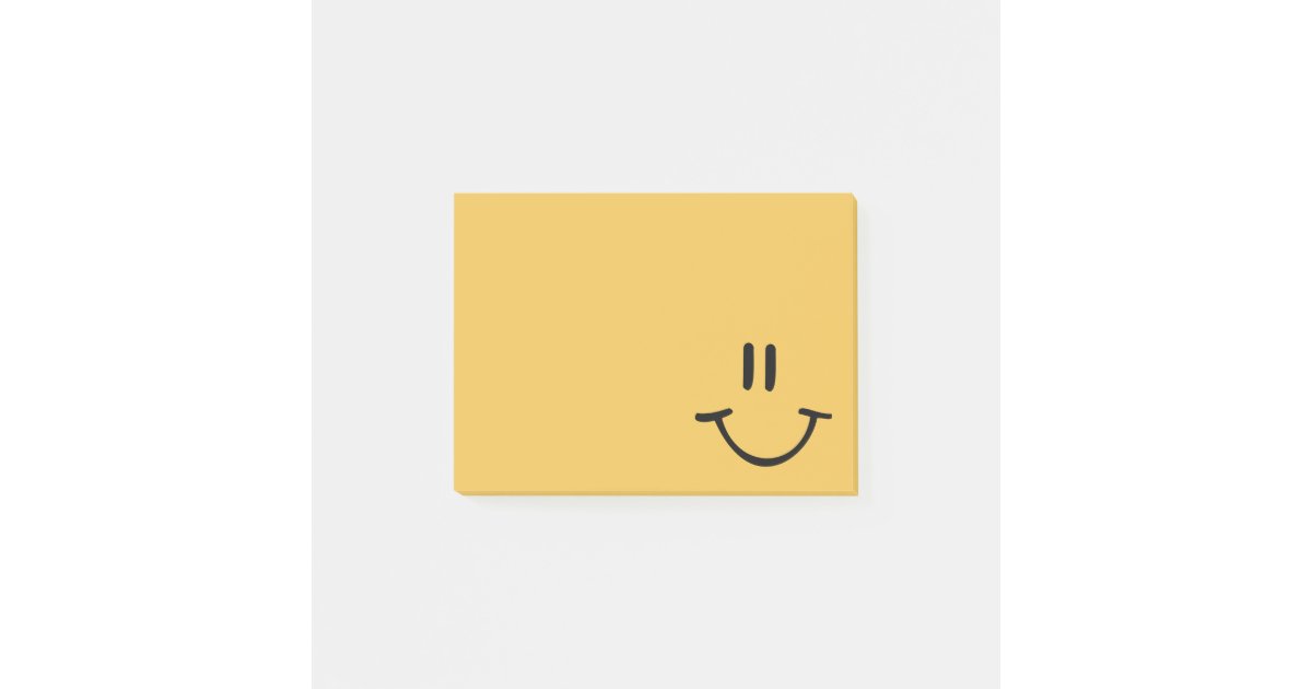 Cute Happy Yellow Face Personalized, Small Post-it Notes