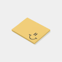 Cute Happy Yellow Face Personalized, Small Post-it Notes