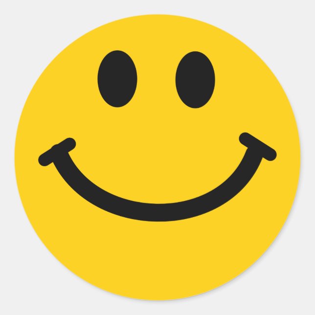 Yellow happy face stickers (Front)