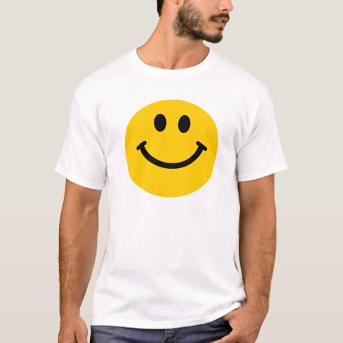 Yellow happy face t_shirt