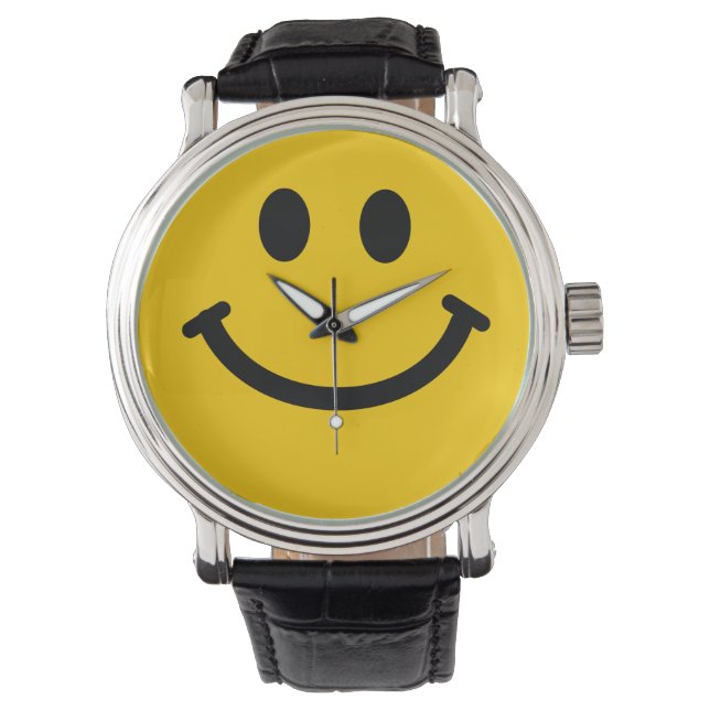 Yellow Happy Face Watch (Front)