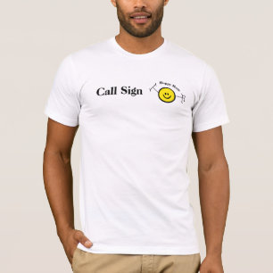 Yellow Happy Ham Smaller Logo T-shirt + Callsign