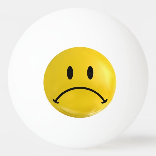 Yellow Happy Sad Bi Polar Ping Pong Ball