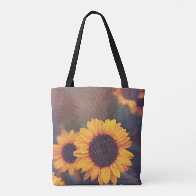 Yellow Hardy Sunflower Art Best Sunflower Photos Tote Bag (Back)