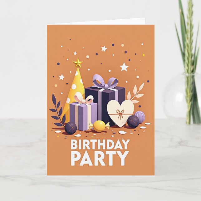Yellow Hat Birthday Card (Front)