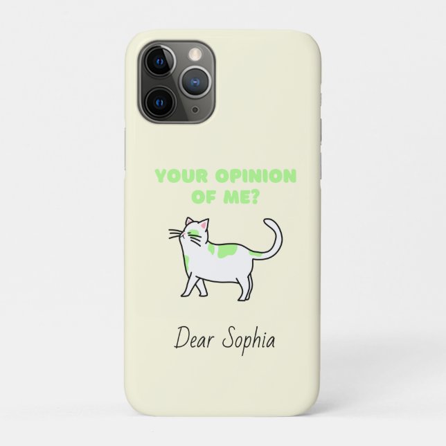 Yellow Haughty Cat  Case-Mate iPhone Case (Back)
