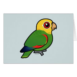 Birdorable Yellow-headed Amazon Greeting Card