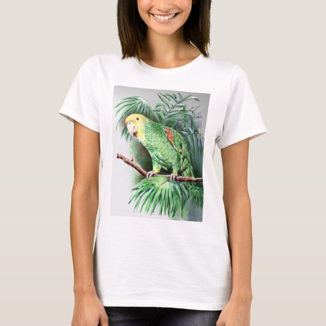 Yellow-Headed Amazon Parrot T-Shirt (Front)