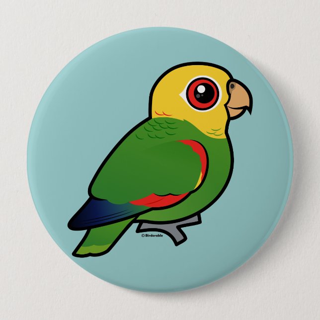Yellow-headed Amazon Pinback Button (Front)