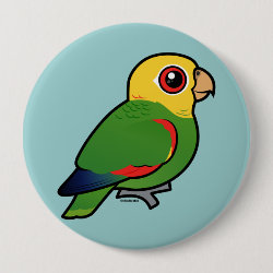Birdorable Yellow-headed Amazon Round Button