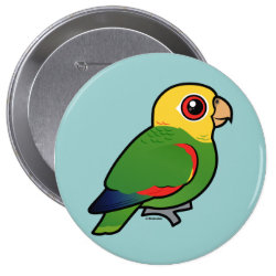 Birdorable Yellow-headed Amazon Round Button