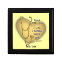 Yellow Heart Critical Care Nurse