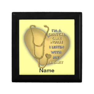 Yellow Heart Critical Care Nurse Gift Box