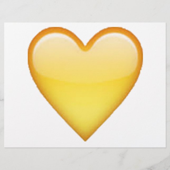 Yellow Heart - Emoji Flyer (Front)