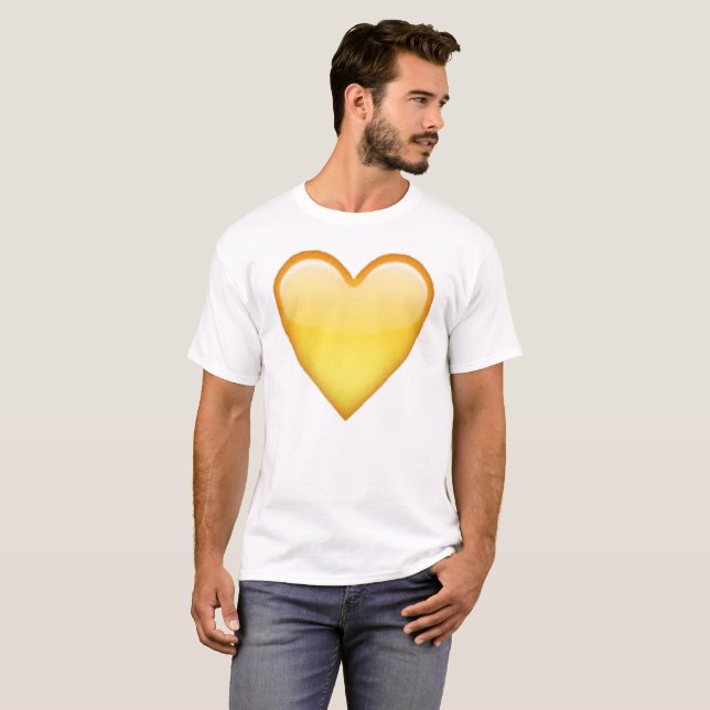 Yellow Heart - Emoji T-Shirt (Front Full)