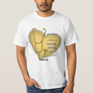 Yellow Heart LVN Nurse T-Shirt
