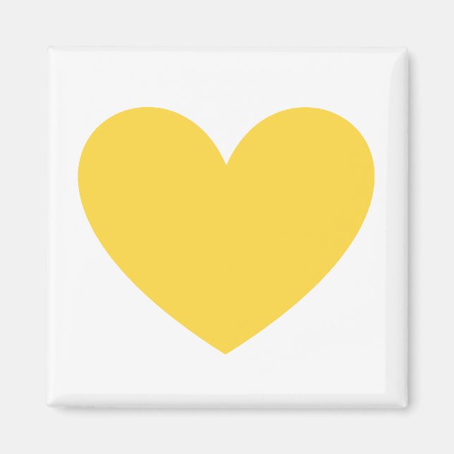 Yellow heart magnet (Front)