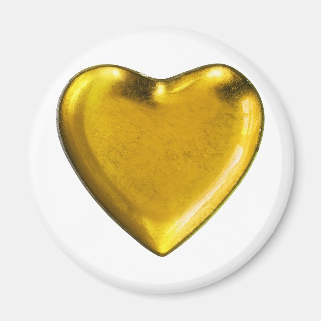 Yellow heart magnet (Front)