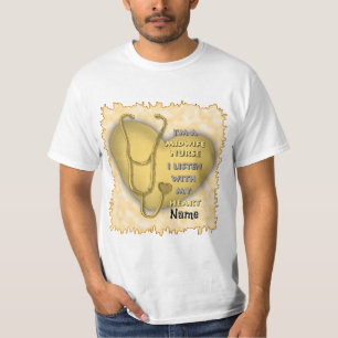 Yellow Heart Midwife Nurse T-Shirt